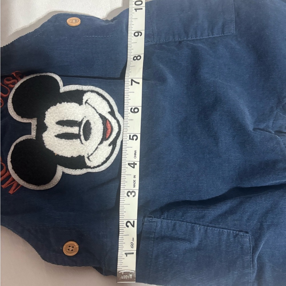 Disney Mickey Mouse Corduroy Baby Overalls - Navy 12 Months - Picture 8 of 10
